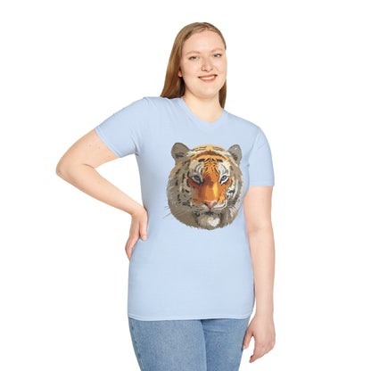 Unisex Tiger Shirt Animal Print Tee Gildan Softstyle Cotton Quality