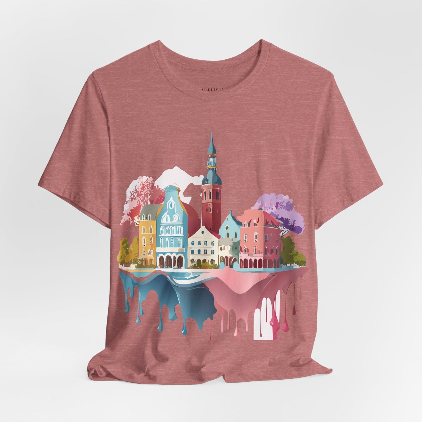 Natural Cotton Tee Shirt - Beautiful Places Collection - Warnemünde and Rostock - Germany