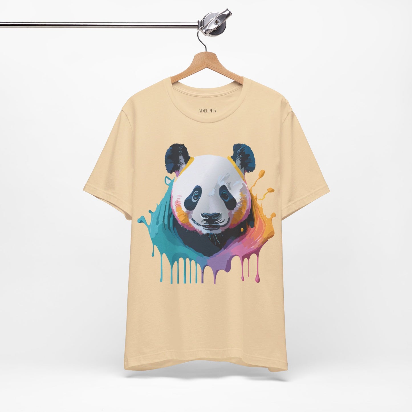 T-Shirt aus natürlicher Baumwolle mit Panda