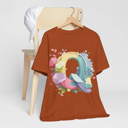 Letter Shirt, Letter Q Shirt - ADELPHA