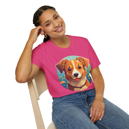 Dog Shirt Unisex Animal Tee One Hundred Percent Cotton Softstyle Gildan 64000