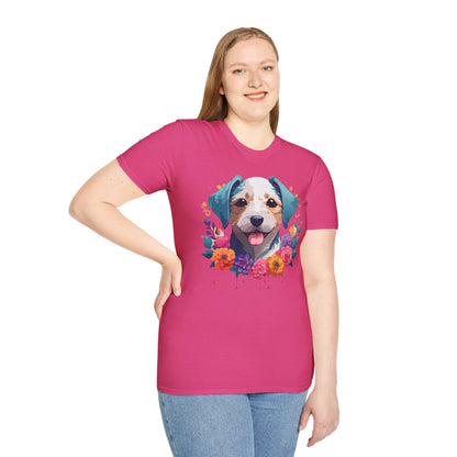 Dog Shirt Unisex Animal Short Sleeve Tee Gildan Softstyle 64000 Cotton Tee