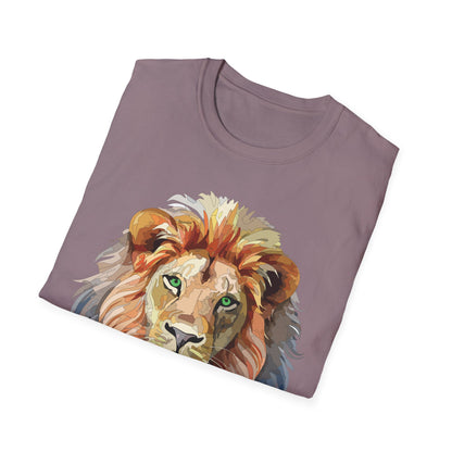 Lion Shirt Unisex Animal Tee Gildan Softstyle 64000 Cotton Comfort
