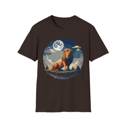 Lion Shirt Unisex Animal Tee Softstyle 64000 100 Percent Ring-Spun Cotton