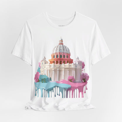 Natural Cotton Tee Shirt - Beautiful Places Collection - Rome Printify