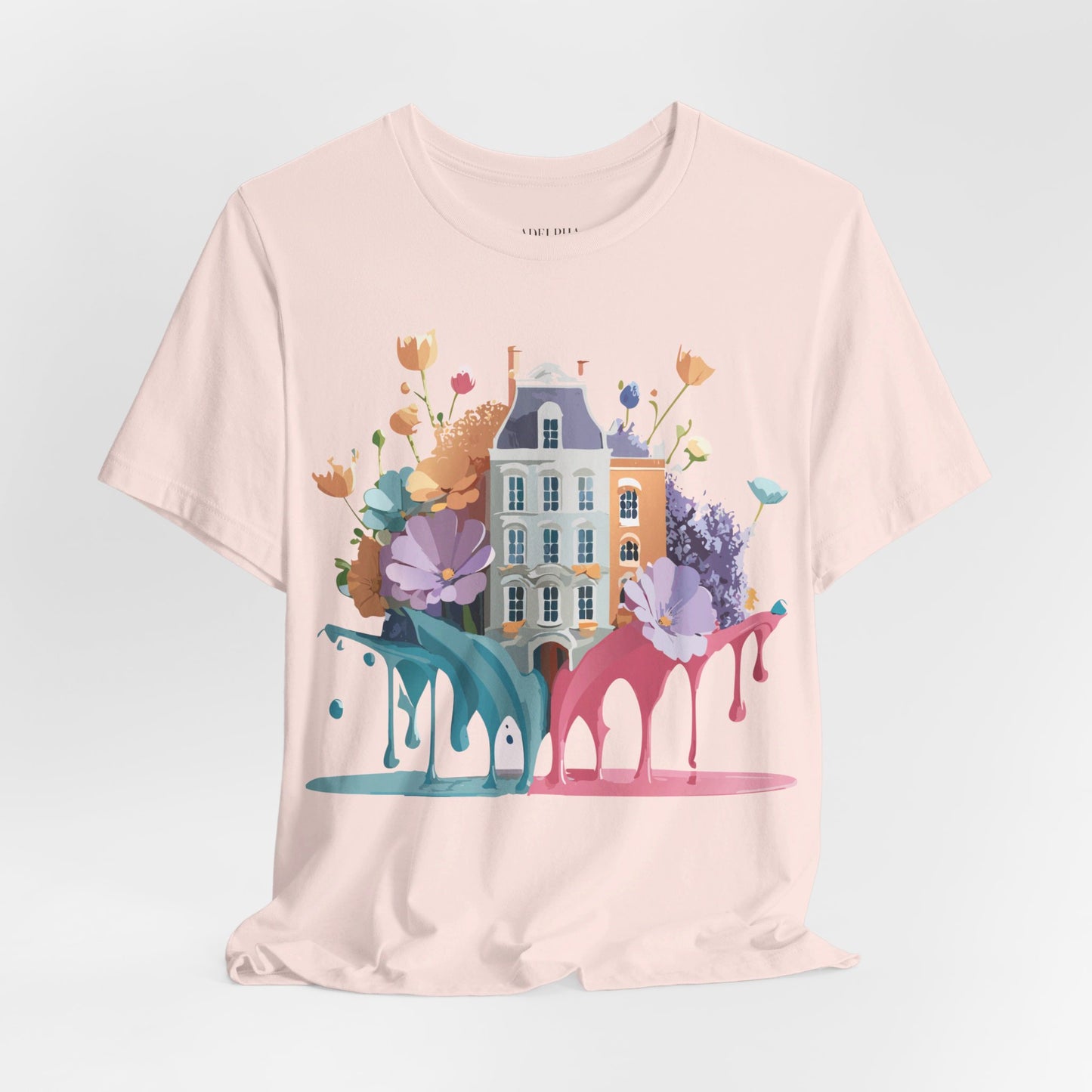 Natural Cotton Tee Shirt - Beautiful Places Collection - Amsterdam