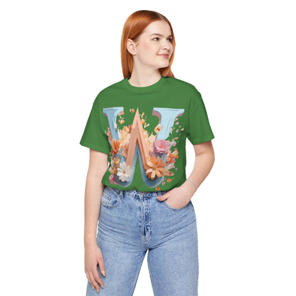 Natural Cotton Tee Shirt - Letters Collection - W Printify