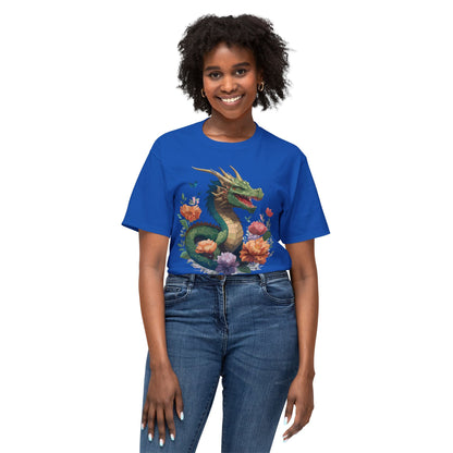 Dragon T Shirt With Art Print HD Cotton Unisex Tee Vintage Dragon Design