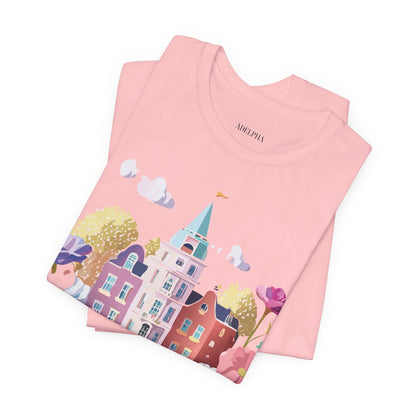 Natural Cotton Tee Shirt - Beautiful Places Collection - Amsterdam Printify