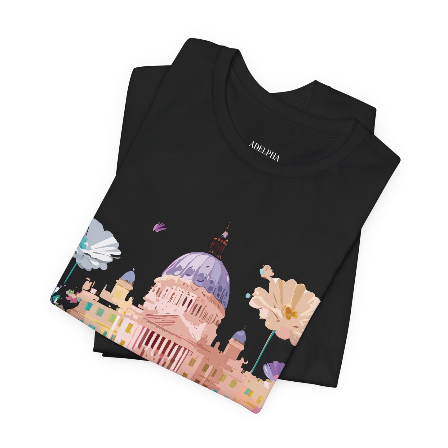 Natural Cotton Tee Shirt - Beautiful Places Collection - Madrid