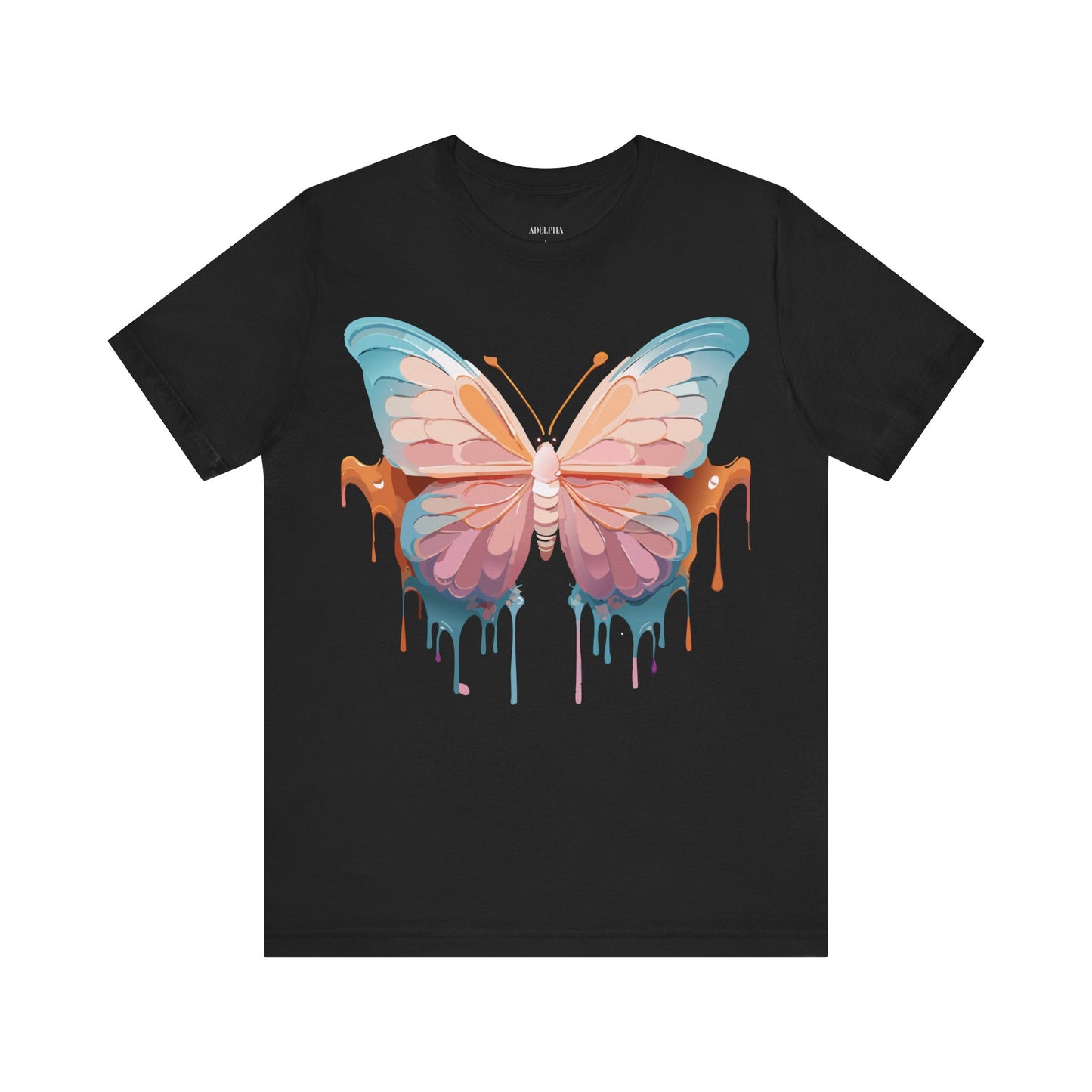 T-shirt en coton naturel avec papillon