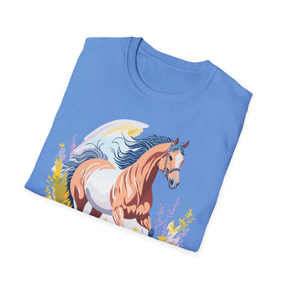 Horse Shirt Unisex Gildan Softstyle Tee 100 Ring Spun Cotton