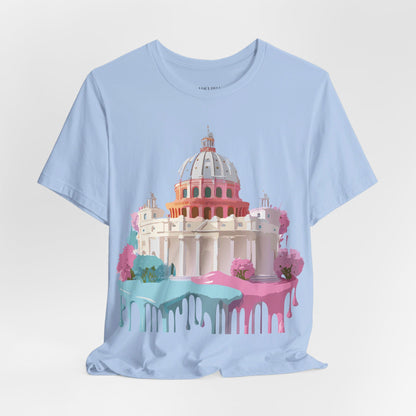 Natural Cotton Tee Shirt - Beautiful Places Collection - Rome Printify