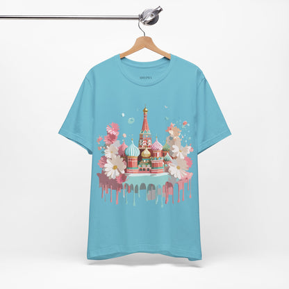 Natural Cotton Tee Shirt - Beautiful Places Collection - Moscow Printify