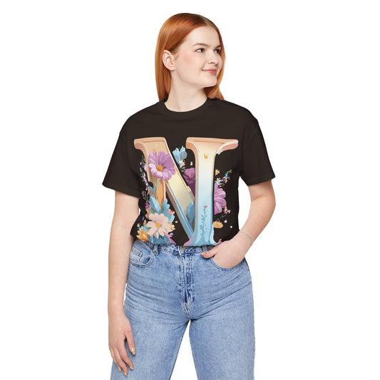 Letter Shirt, Letter N Shirt - ADELPHA