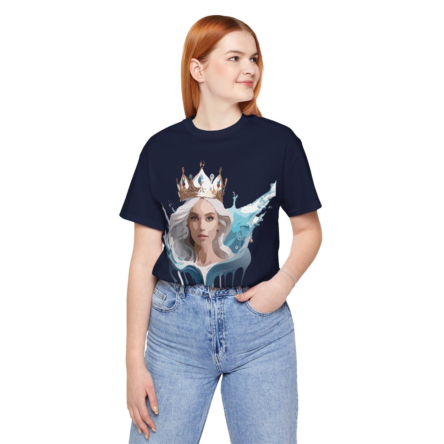 T-Shirt aus natürlicher Baumwolle – Queen Collection