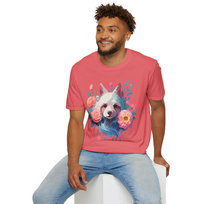 Dog Shirt Unisex Softstyle Cotton Tee Gildan 64000 With Animal Designs