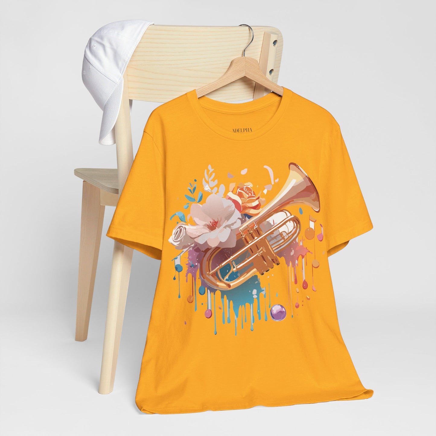 T-Shirt aus natürlicher Baumwolle – Musikkollektion