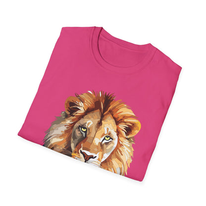 Lion Shirt Unisex Animal Tee Gildan Softstyle 64000 100 Percent Ring Spun Cotton