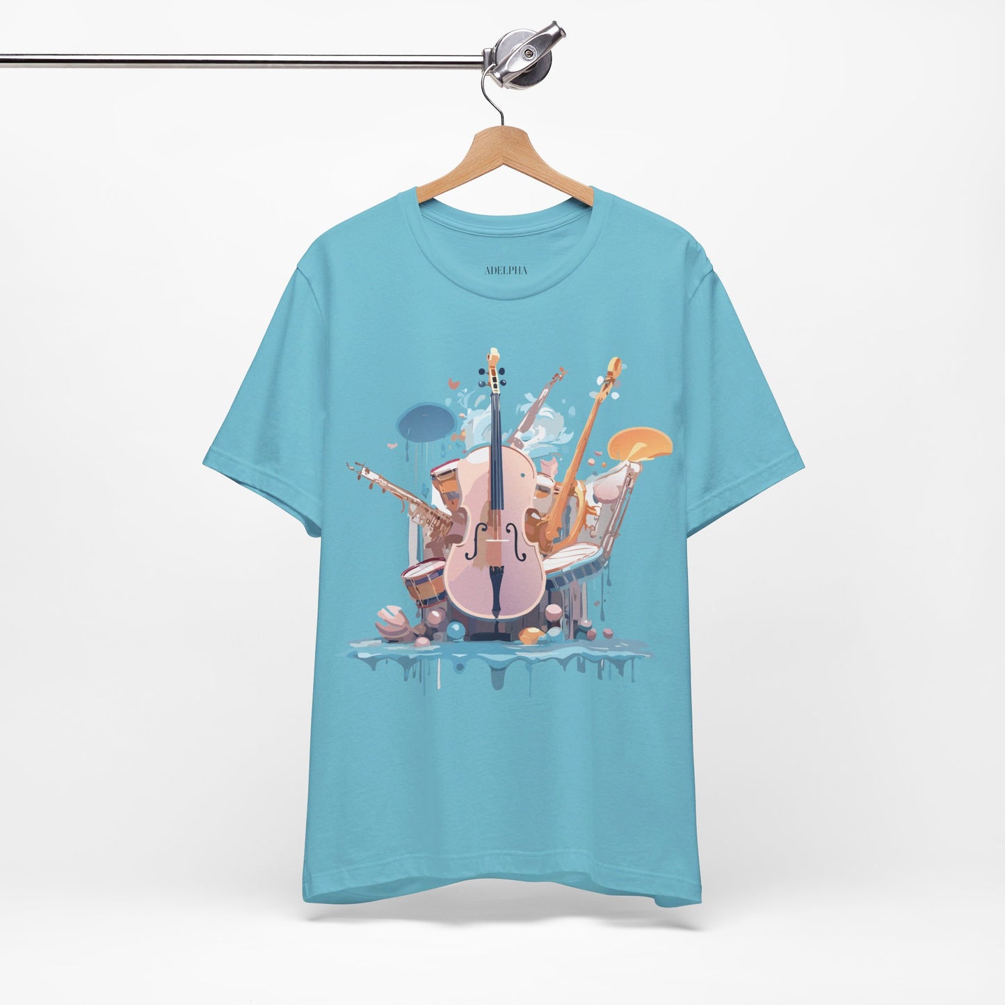 T-Shirt aus natürlicher Baumwolle – Musikkollektion