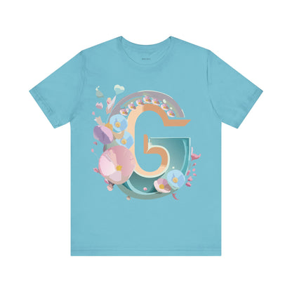 Natural Cotton Tee Shirt - Letters Collection - G Printify