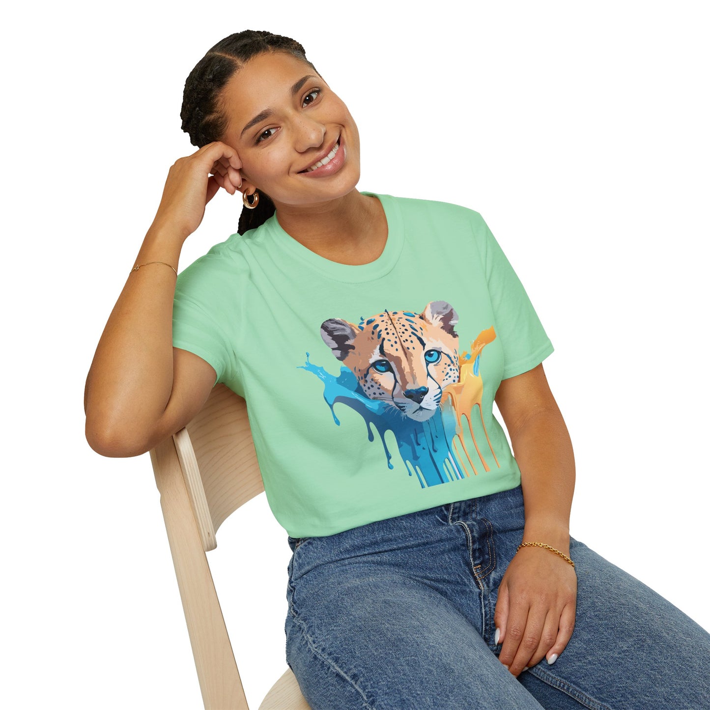 Cheetah Shirt, Shirt with Cheetah, Cheetah Tee, Shirt with Animals