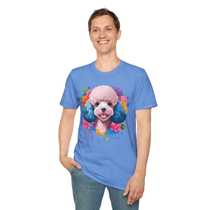 Unisex Dog Shirt Softstyle Tee 100 Percent Cotton Animal Print