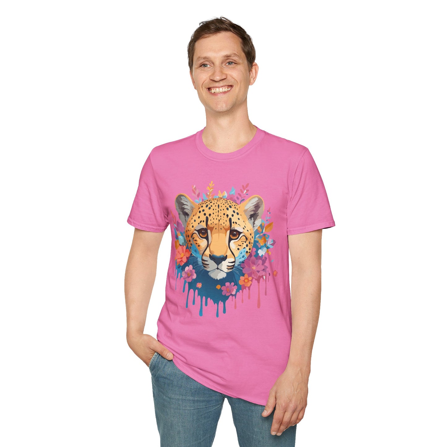 Cheetah Shirt, Shirt with Cheetah, Cheetah Tee, Shirt with Animals