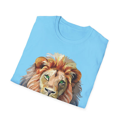 Lion Shirt Unisex Animal Tee Gildan Softstyle 64000 Cotton Comfort