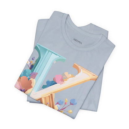 Natural Cotton Tee Shirt - Letters Collection - K Printify