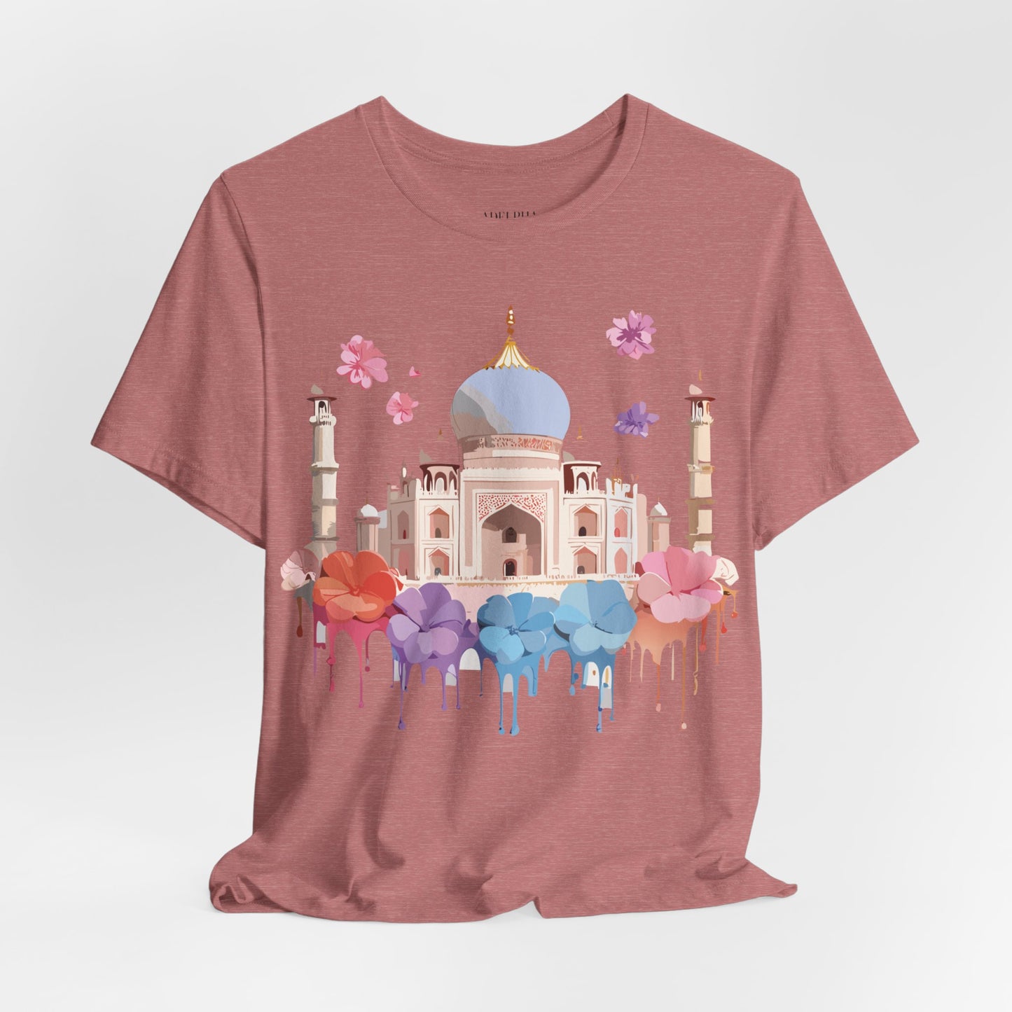 Natural Cotton Tee Shirt - Taj Mahal, India