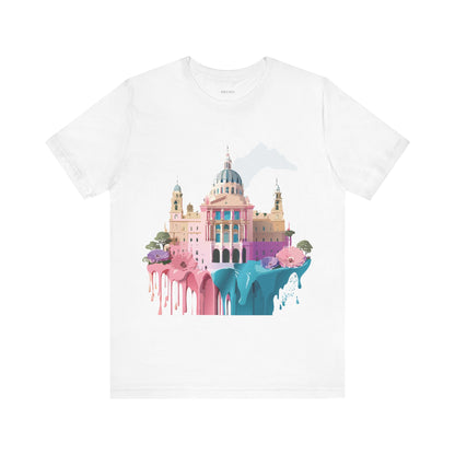 Natural Cotton Tee Shirt - Beautiful Places Collection - Madrid Printify