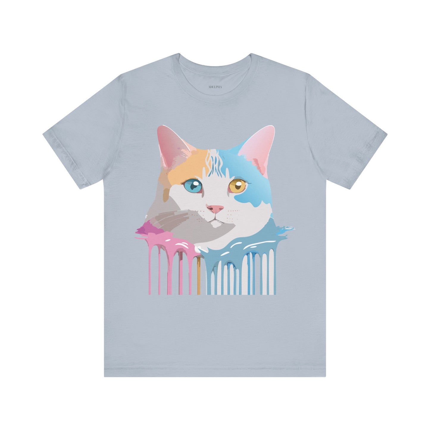 T-Shirt aus natürlicher Baumwolle mit Katze