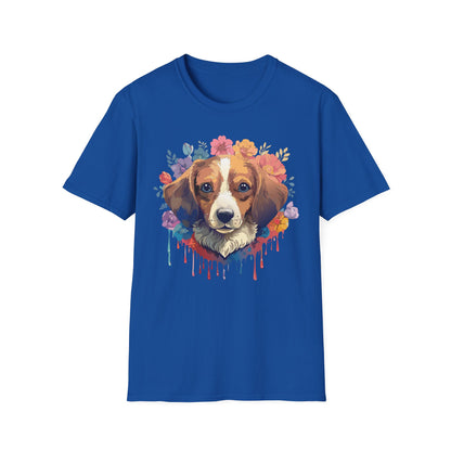Unisex Dog Shirt Animal Print Tee Gildan Softstyle 64000 Cotton