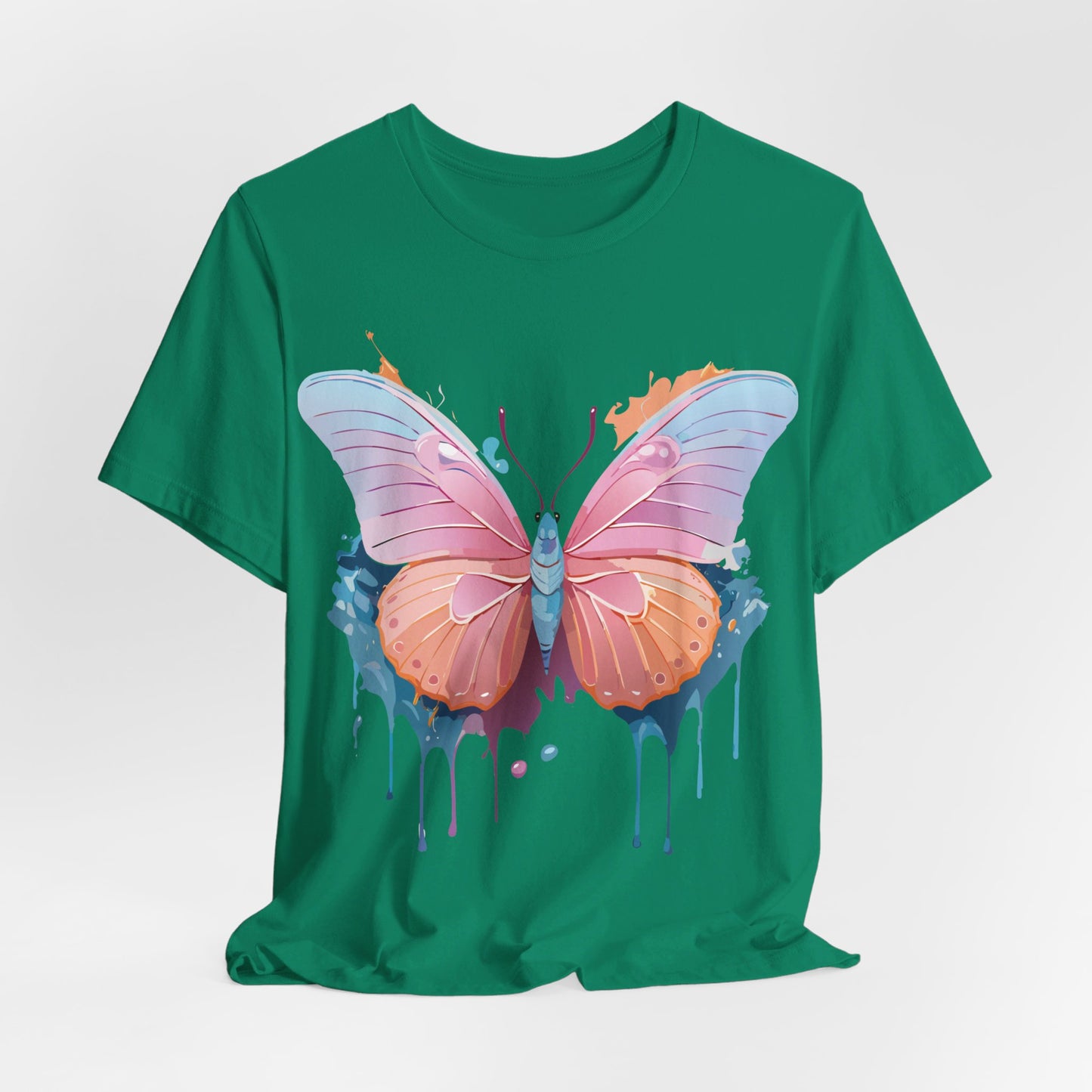 T-shirt en coton naturel avec papillon