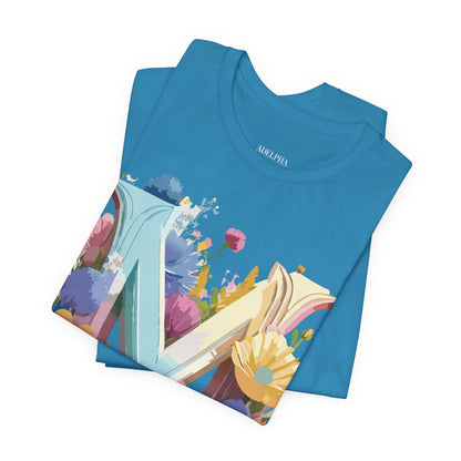 Natural Cotton Tee Shirt - Letters Collection - M Printify