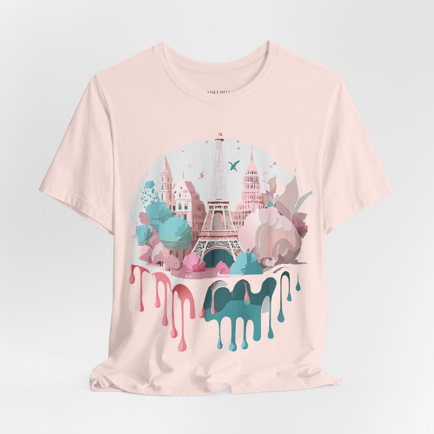 Natural Cotton Tee Shirt - Beautiful Places Collection - Paris