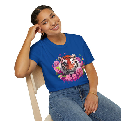 Tiger Shirt Unisex Tee Gildan Softstyle 64000 Ring Spun Cotton