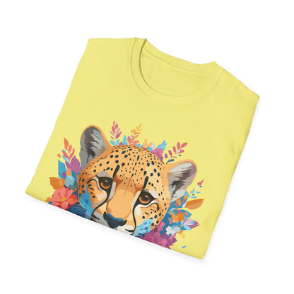 Cheetah Print Shirt Unisex Softstyle Tee Gildan 64000 Premium Comfort