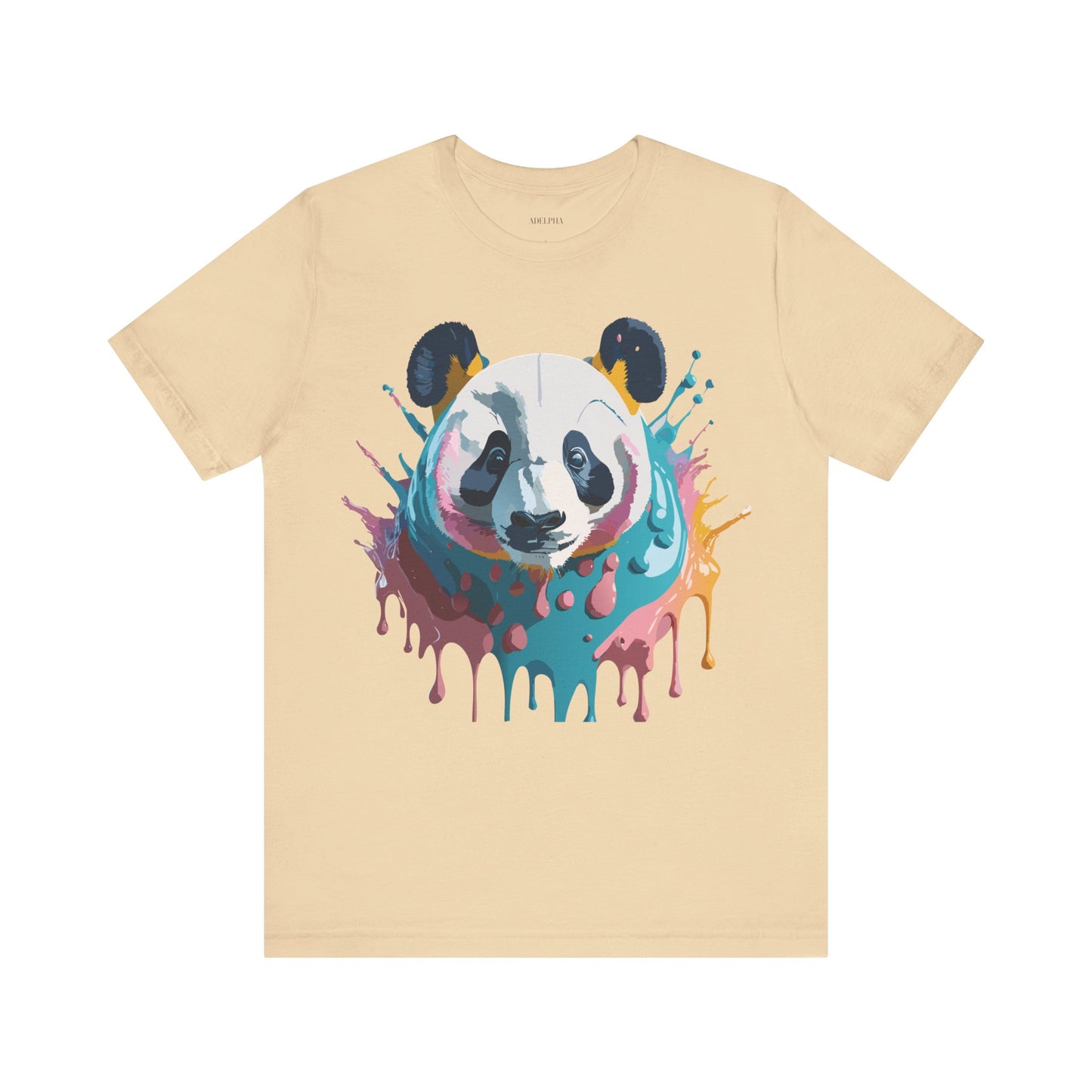 T-Shirt aus natürlicher Baumwolle mit Panda