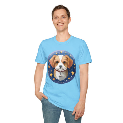 Unisex Dog Shirt Animal Print Tee Gildan Softstyle 64000 Cotton