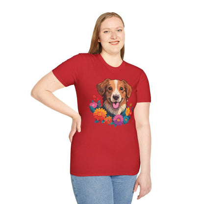 Dog Shirt Unisex Animal Tee Short Sleeve Gildan Softstyle 64000 Cotton Tee