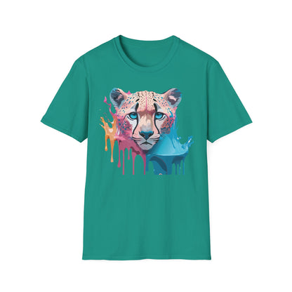 Unisex Cheetah Tee Softstyle Gildan 64000 100 Percent Cotton