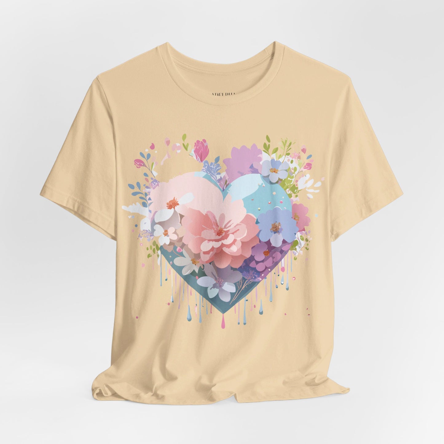 Natural Cotton Tee Shirt - Love story Collection