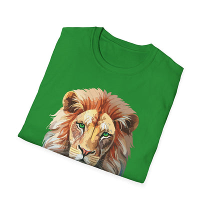 Lion Shirt Unisex Animal Tee Gildan Softstyle 64000 Cotton Tee
