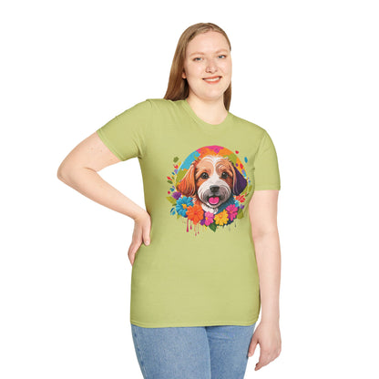 Unisex Dog Shirt Softstyle Cotton Tee Gildan 64000 Animal Tee