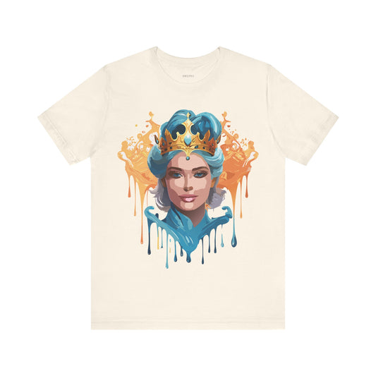 T-Shirt aus natürlicher Baumwolle – Queen Collection