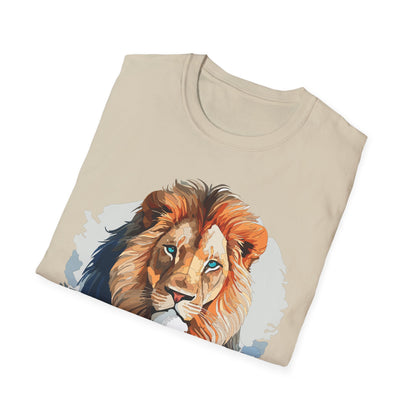 Lion Shirt Unisex Animal Tee Gildan Softstyle 64000 100 Percent Ring Spun Cotton