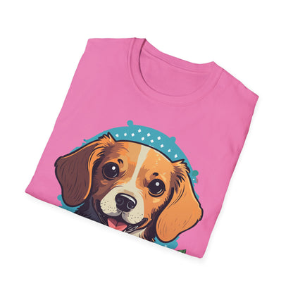 Dog Shirt Unisex Animal Tee Softstyle Cotton Ring Spun Comfort