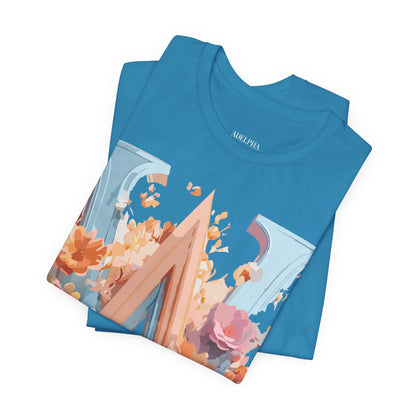 Natural Cotton Tee Shirt - Letters Collection - W Printify